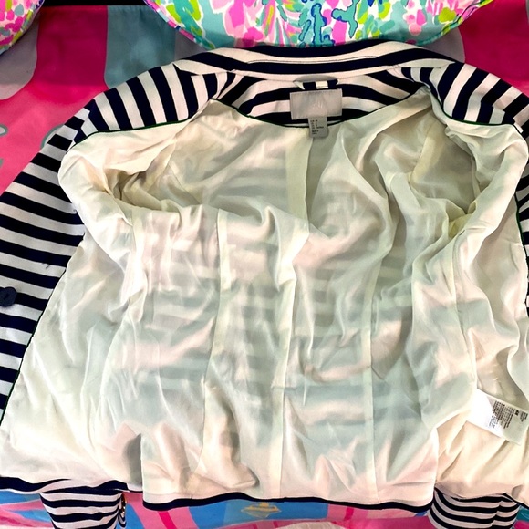 H&M navy blue & white striped jacket - Picture 12 of 15
